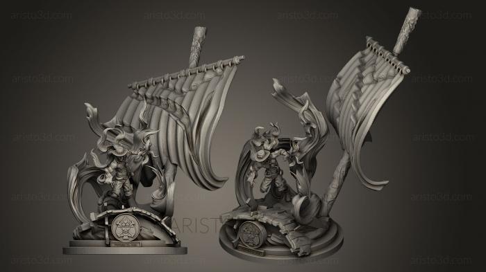 Figurines heroes, monsters and demons (STKM_0066) 3D model for CNC machine